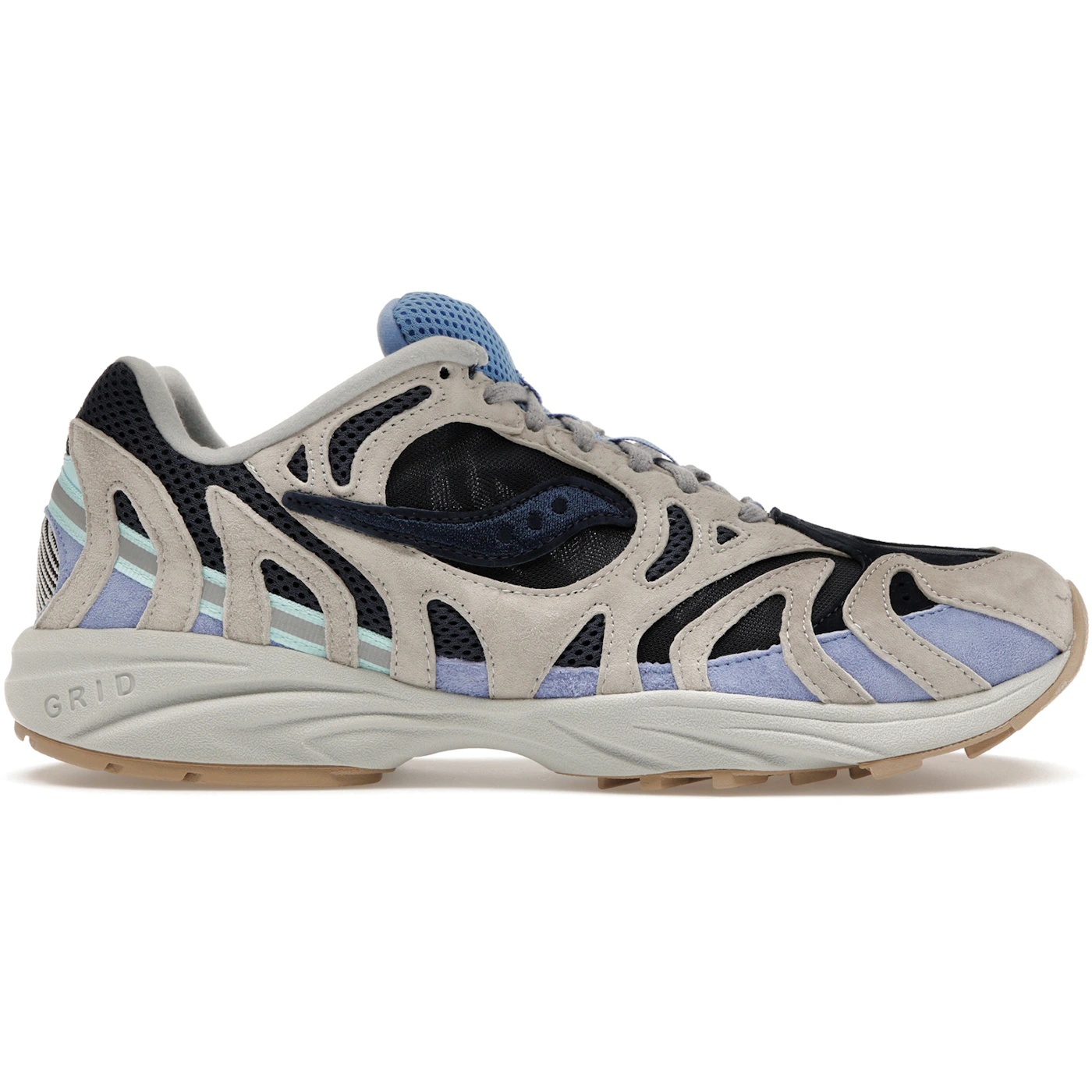 Saucony Grid Azura 2000 Grey Dark Blue 1 Saucony Grid Azura 2000 Grey Dark Blue 1