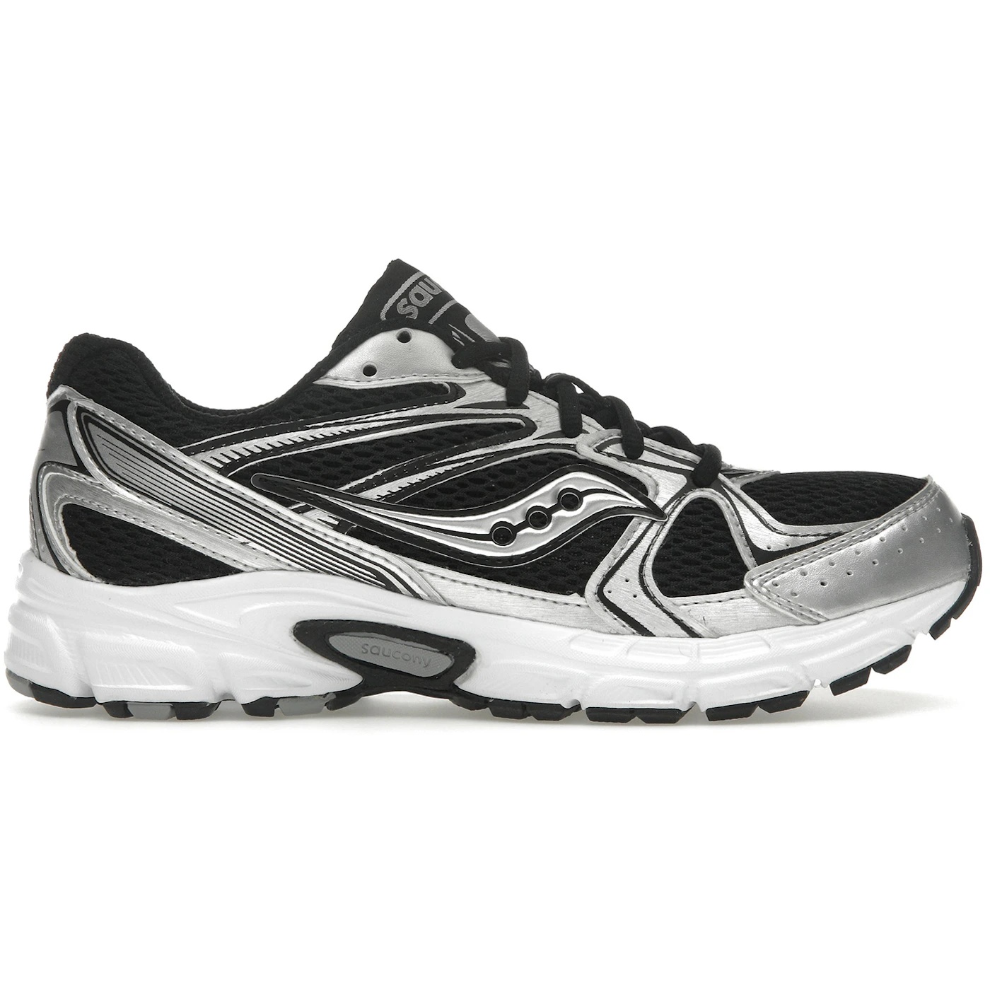 Saucony Grid Ride Millennium Black Silver (Womens) 1 Saucony Grid Ride Millennium Black Silver Womens 1