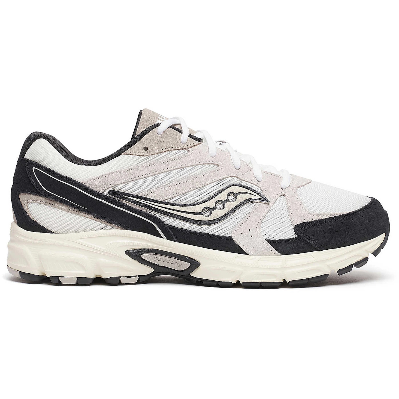 Saucony Grid Ride Millennium Suede White Black 2 Saucony Grid Ride Millennium Suede White Black 3