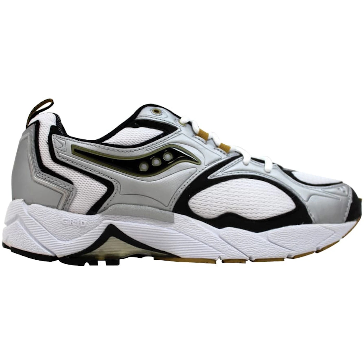 Saucony Grid Stability MC Wide White/Silver-Gold 2 Saucony Grid Stability MC Wide WhiteSilver Gold 1