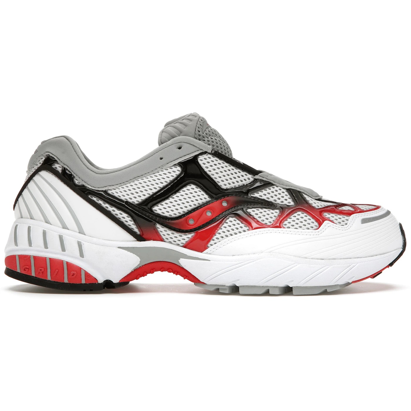 Saucony Grid Web White Grey Red 2 Saucony Grid Web White Grey Red 1
