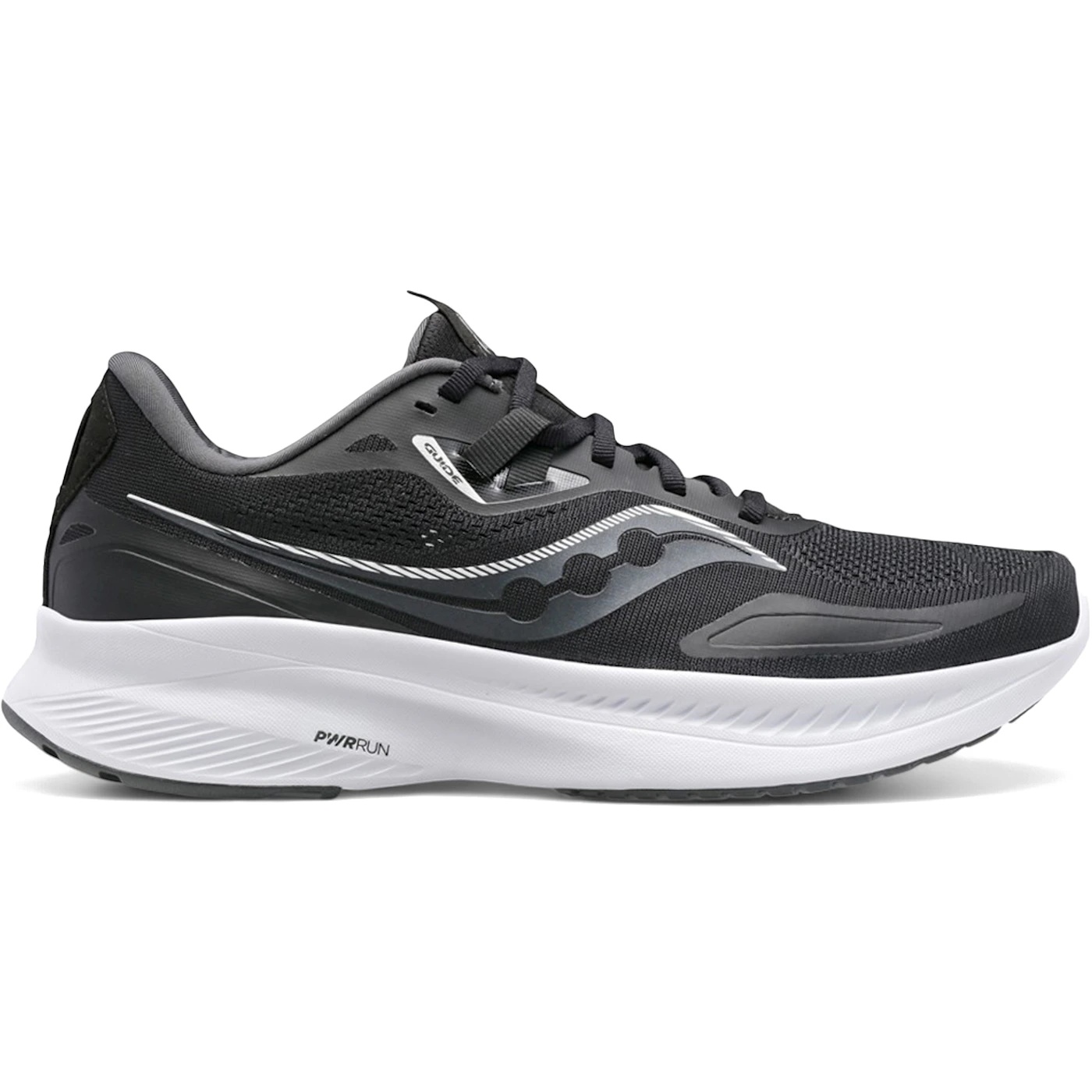 Saucony Guide 15 Black White (Womens) 3 Saucony Guide 15 Black White (Womens)