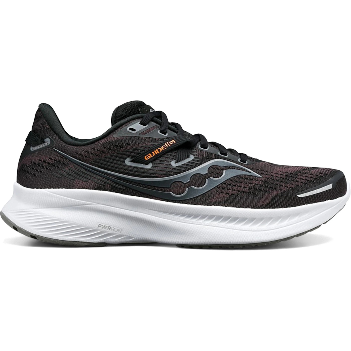 Saucony Guide 16 Black Orange White (Womens) 2 Saucony Guide 16 Black Orange White Womens 2