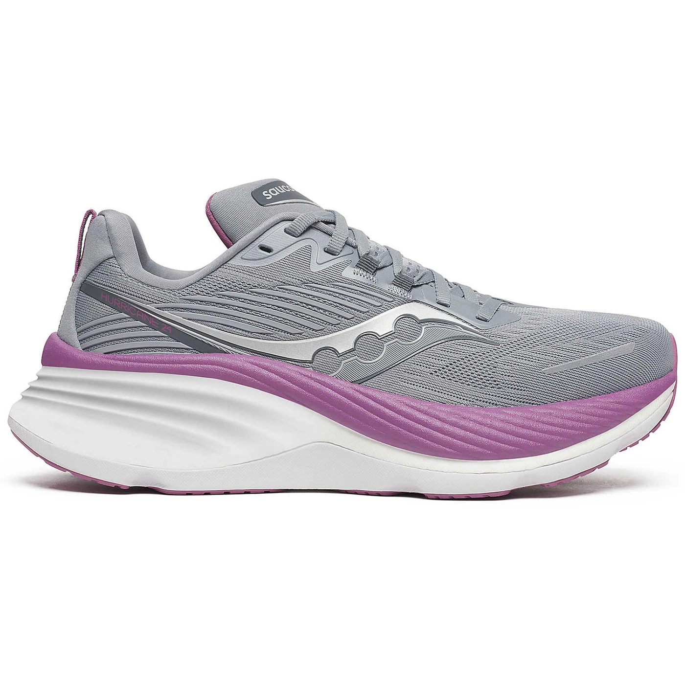 Saucony Hurricane 24 Flint Viola Womens 1