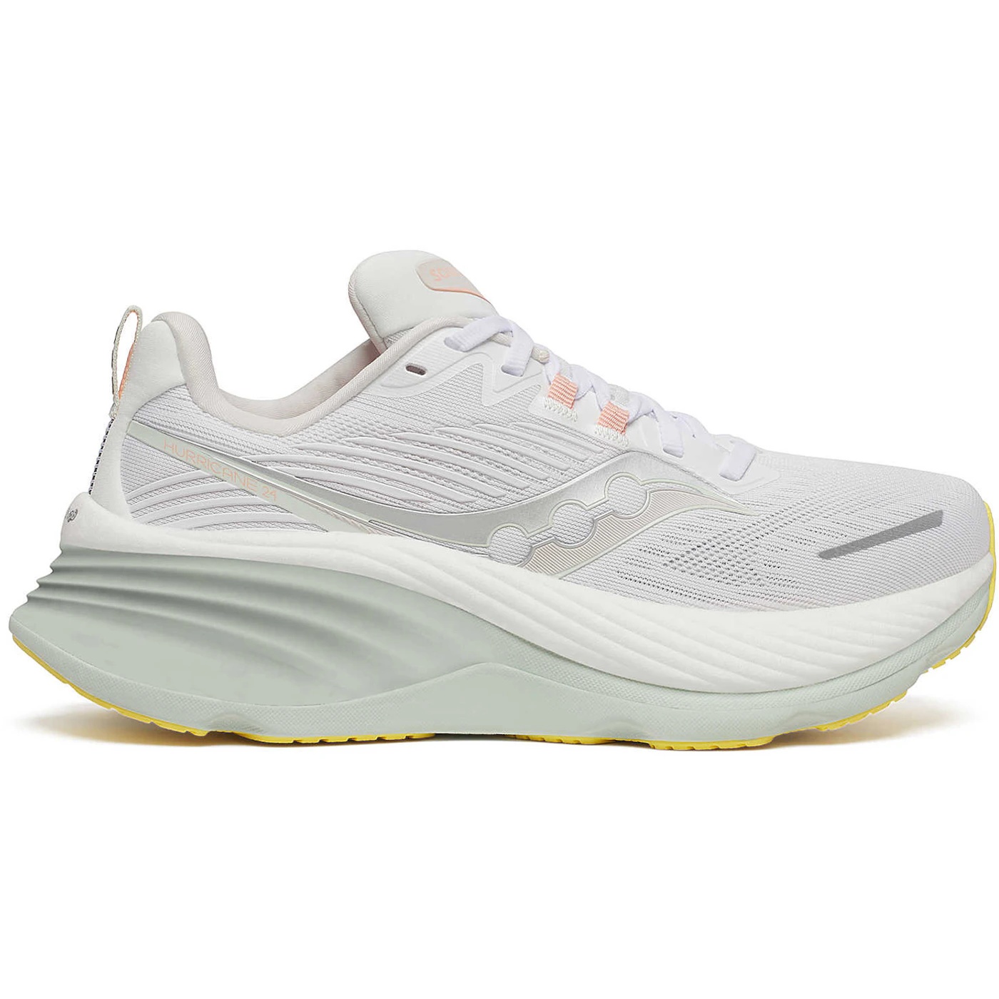 Saucony Hurricane 24 White Foam (Womens) 2 Saucony Hurricane 24 White Foam Womens 2