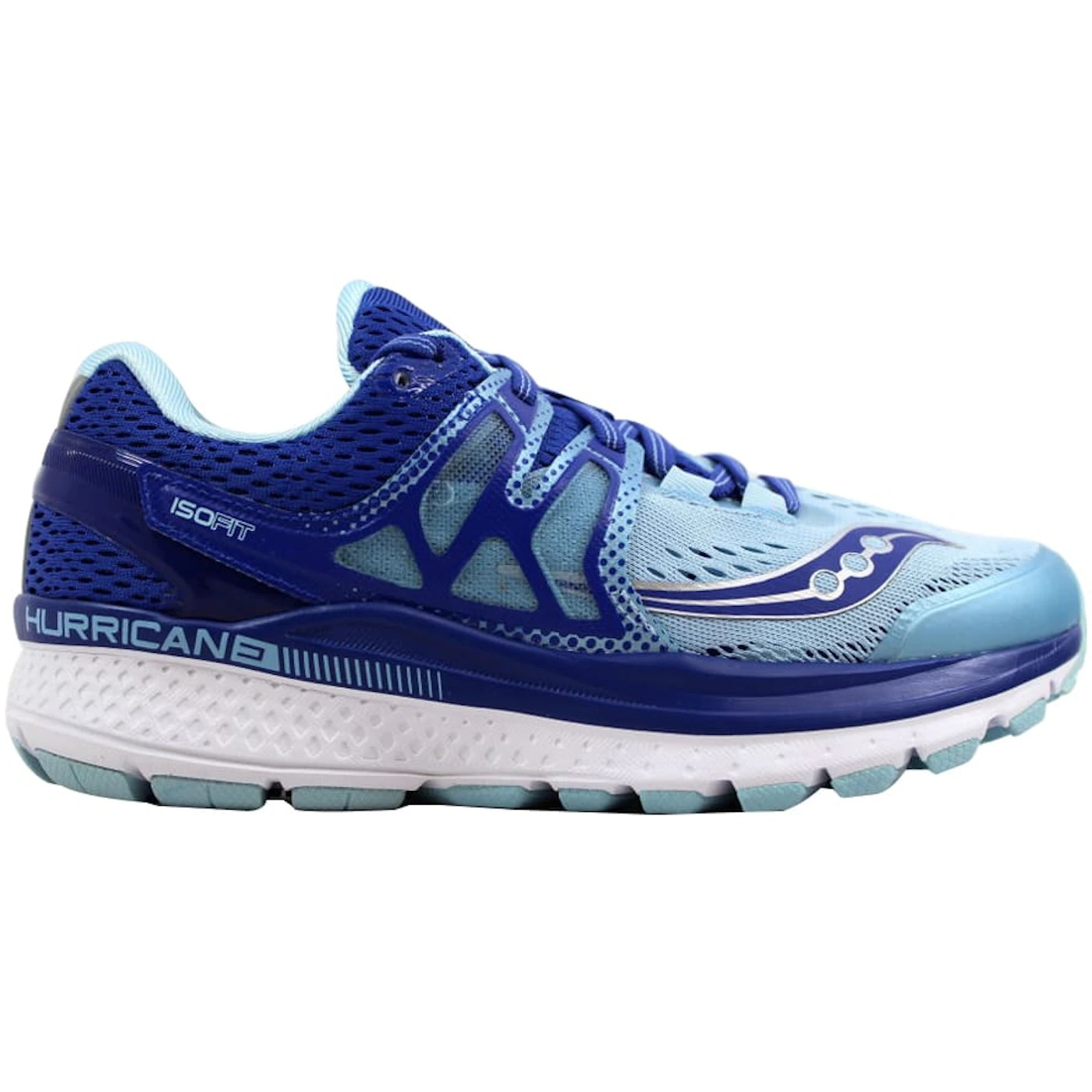 Saucony Hurricane Iso 3 Blue/Light Blue (Womens) 1 Saucony Hurricane Iso 3 BlueLight Blue Womens 3