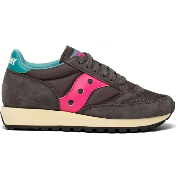 Saucony Jazz 81 Dark Grey Pink (Womens)