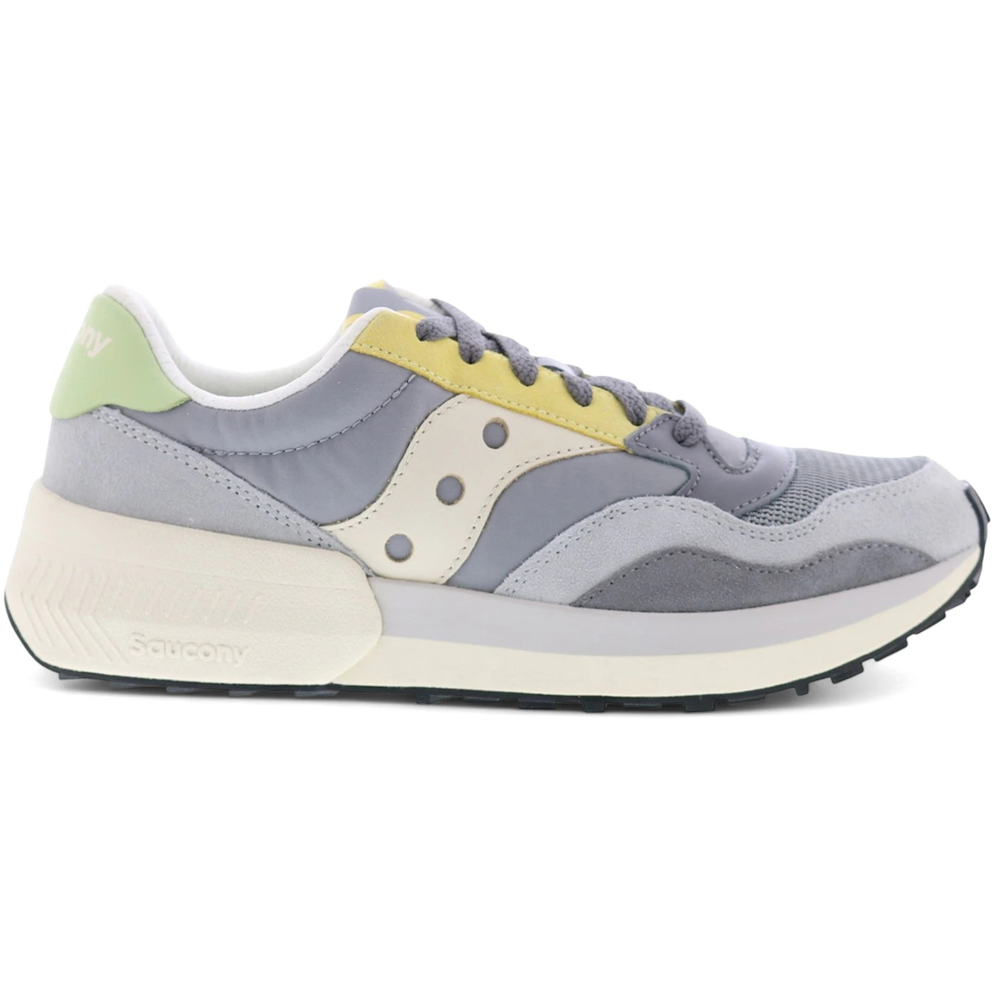 Saucony Jazz NXT Grey Yellow Womens 1