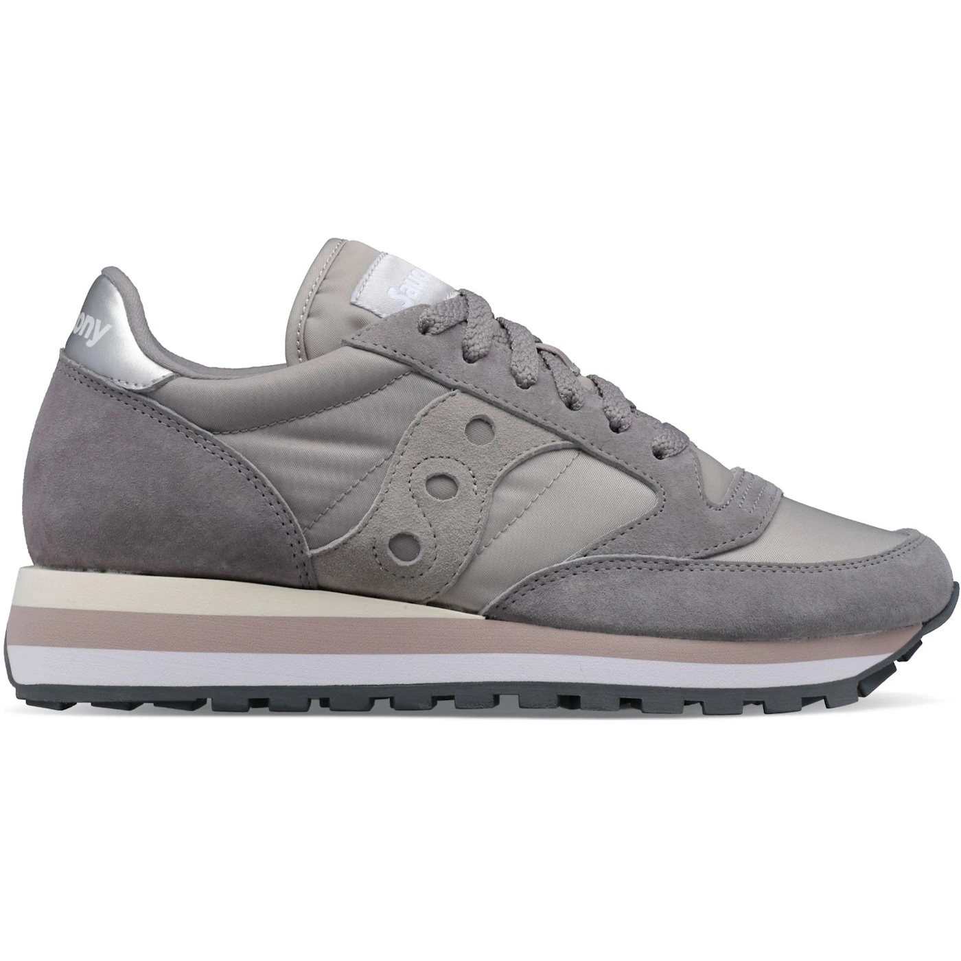 Saucony Jazz Triple Grey Light Grey (Womens) 3 Saucony Jazz Triple Grey Light Grey (Womens)