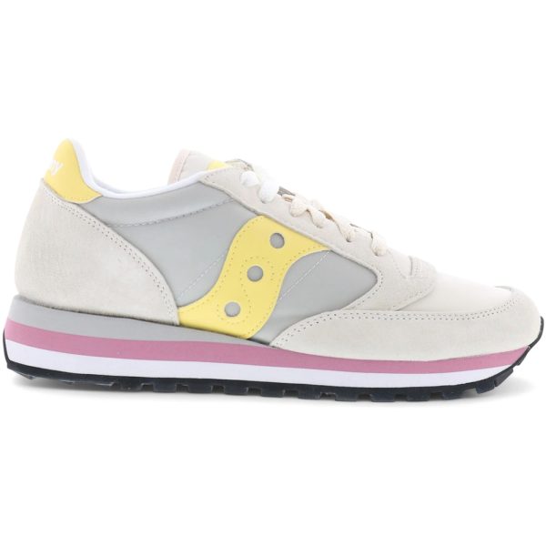 Saucony Jazz Triple Grey Yellow (Womens)
