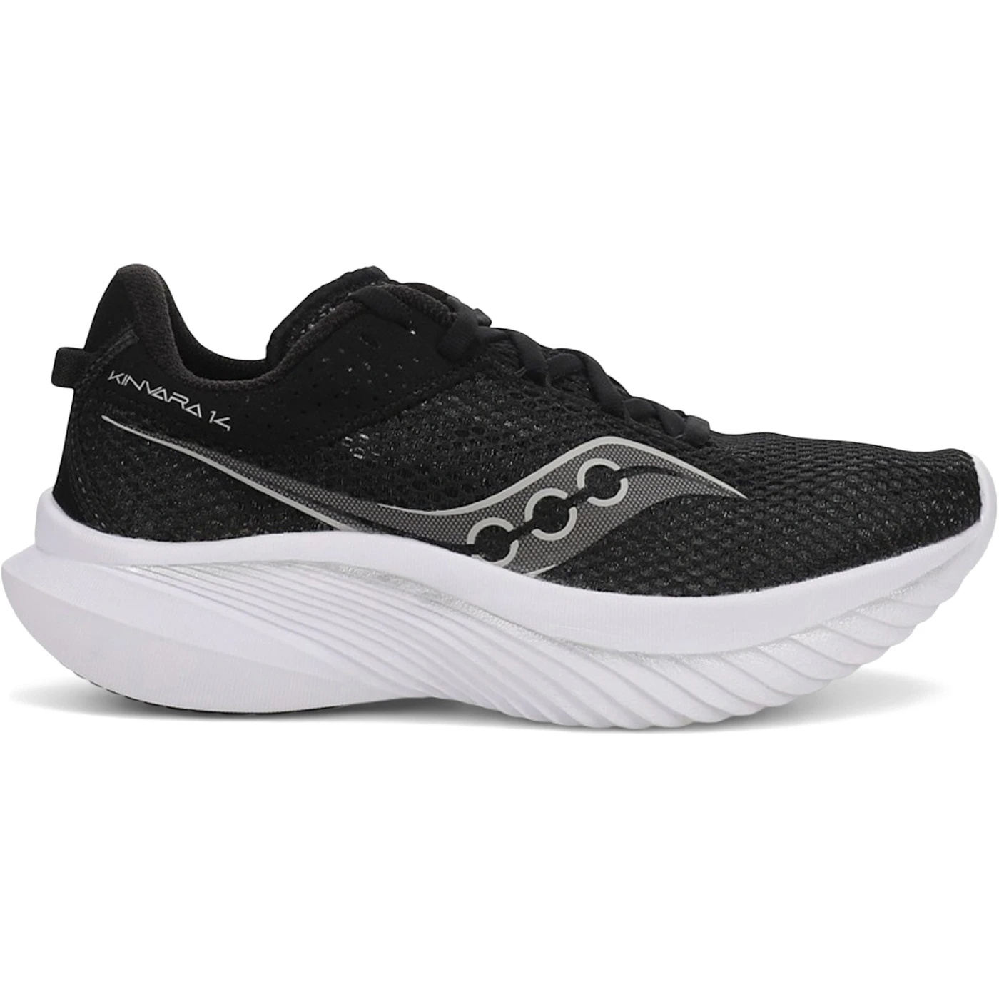Saucony Kinvara 14 Black White (Womens) 2 Saucony Kinvara 14 Black White Womens 3