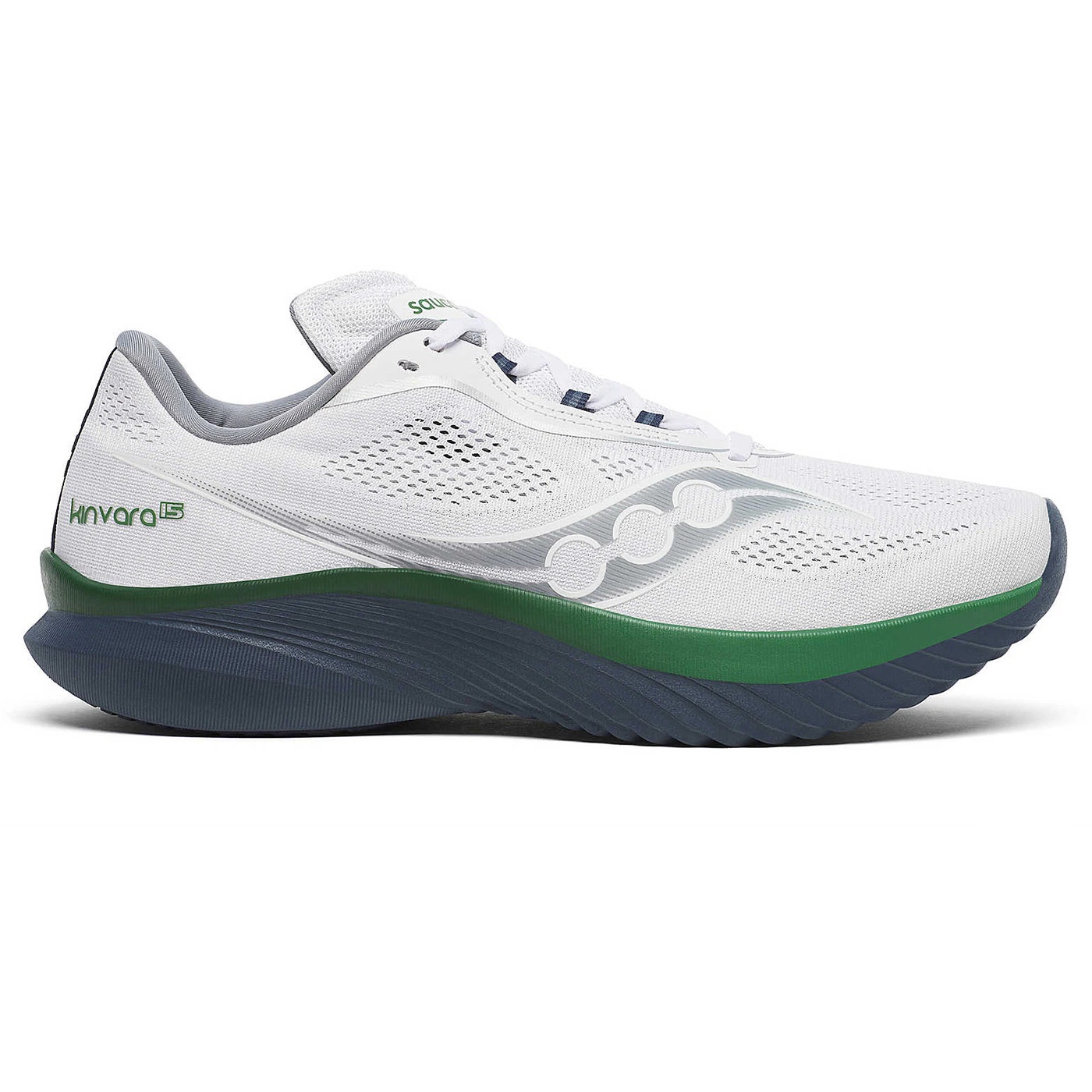 Saucony Kinvara 15 White Navy 1 Saucony Kinvara 15 White Navy 3