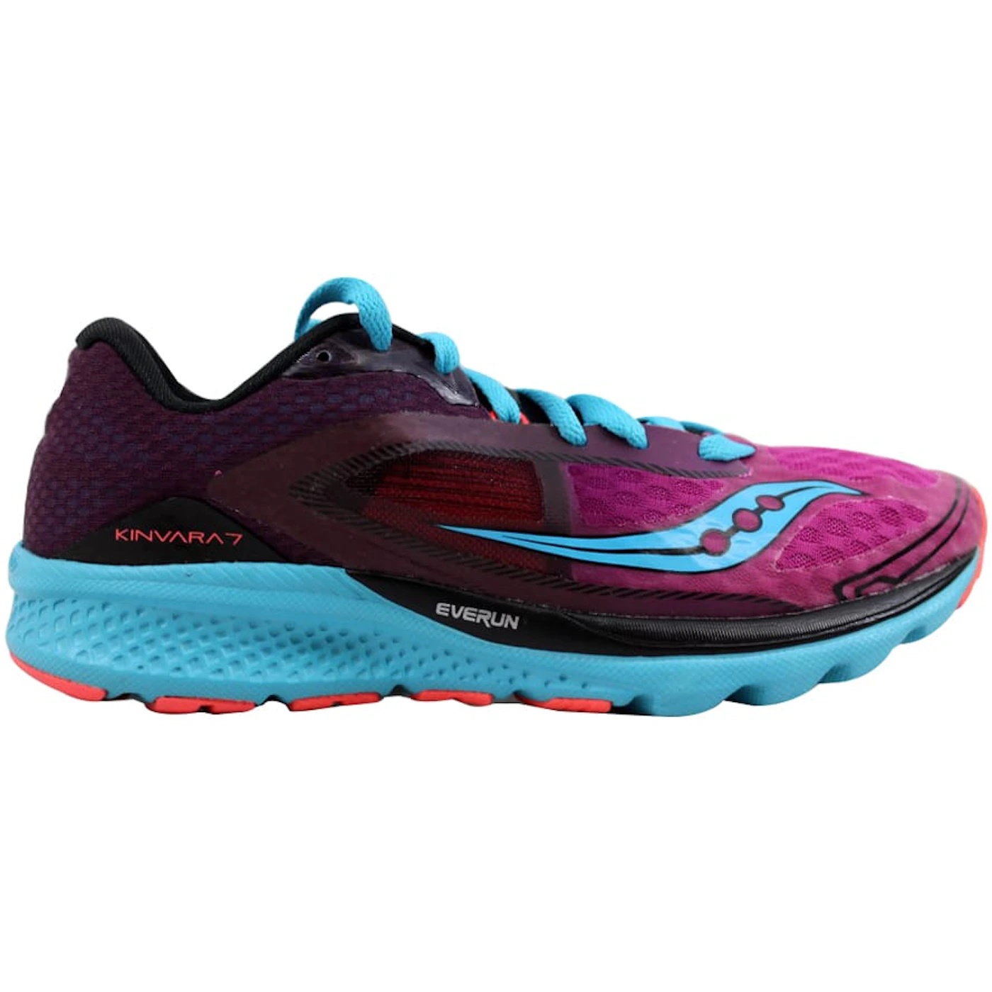 Saucony Kinvara 7 Pink/Purple-Blue (Womens) 1 Saucony Kinvara 7 PinkPurple Blue Womens 3