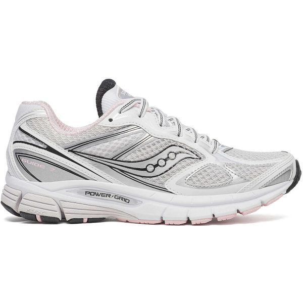 Saucony ProGrid Guide 7 White Pink (Womens)