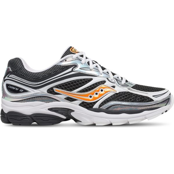 Saucony ProGrid Omni 9 Speed Shades White Black Orange