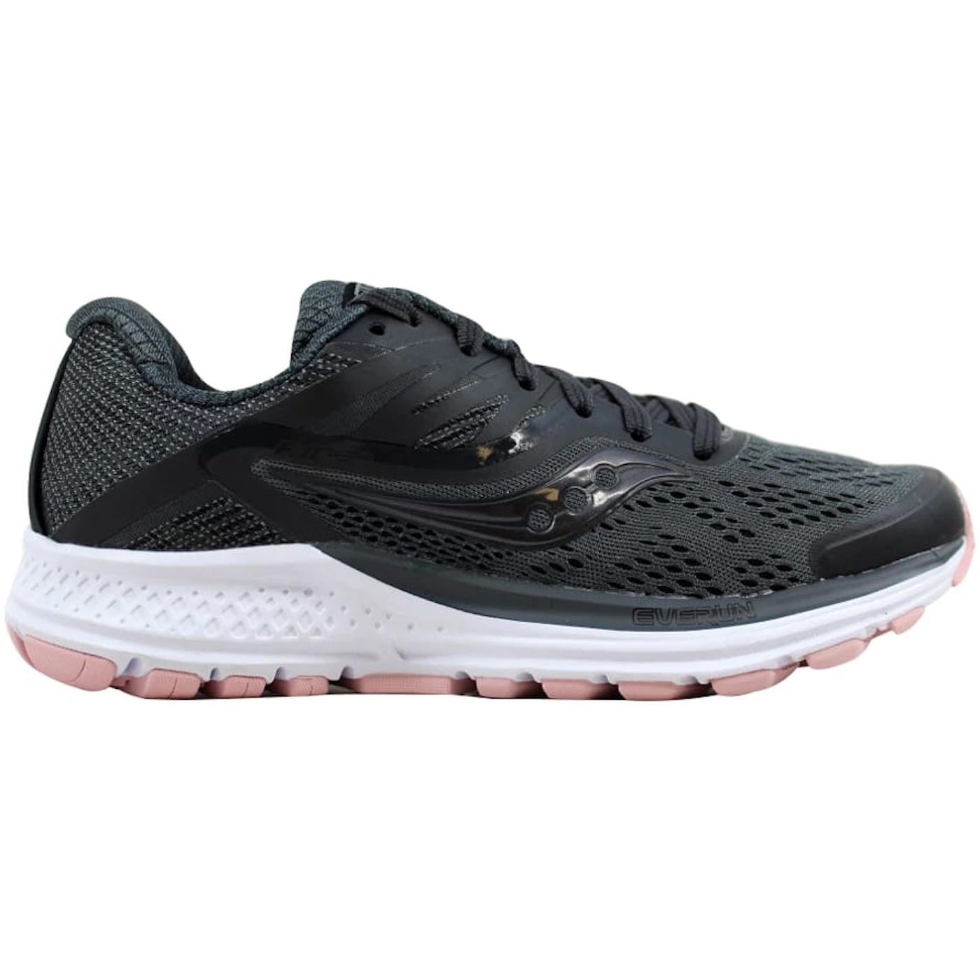 Saucony Ride 10 Gunmetal/Pink (Womens) 1 Saucony Ride 10 GunmetalPink Womens 1