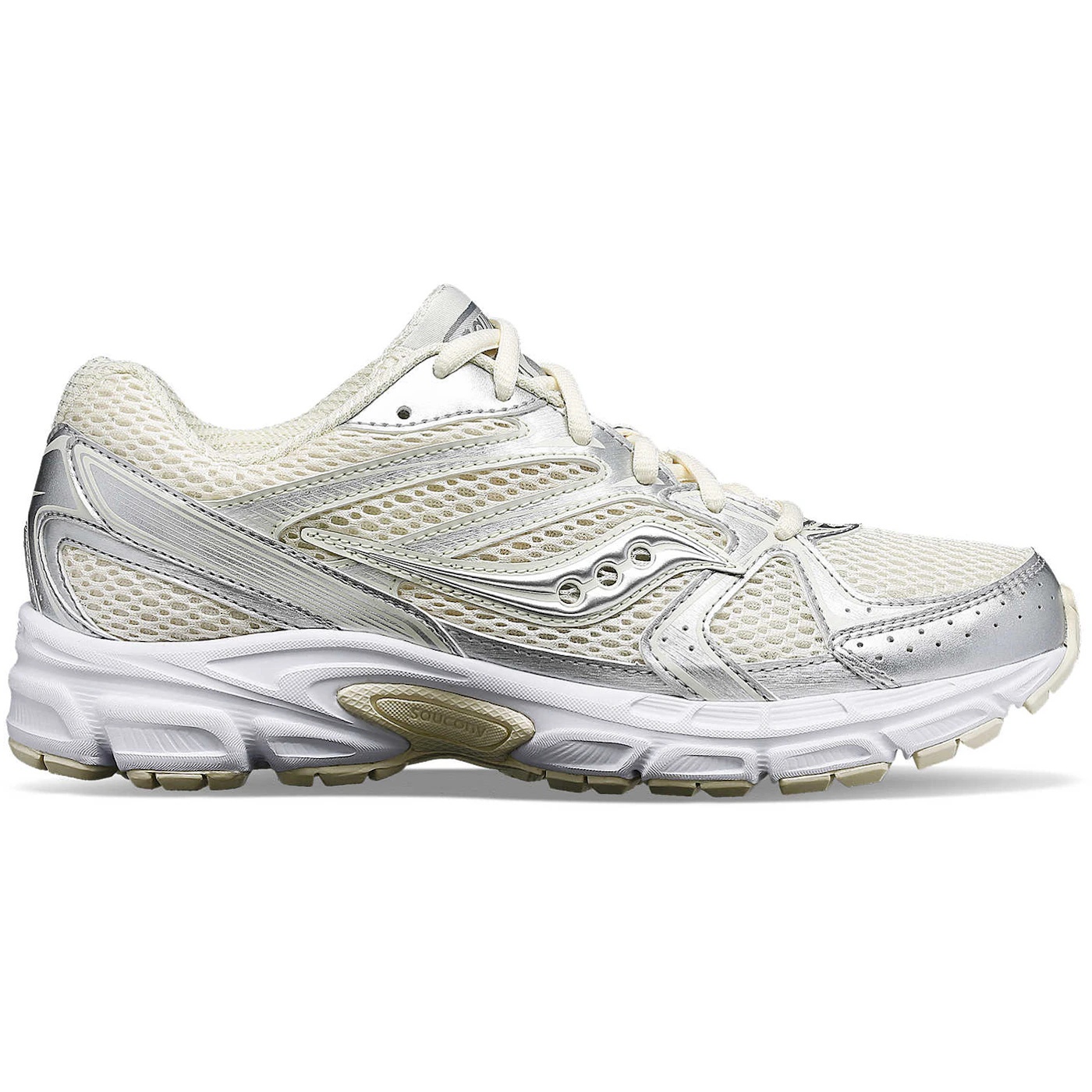 Saucony Ride Millennium Cream Silver (Womens) 1 Saucony Ride Millennium Cream Silver Womens 2