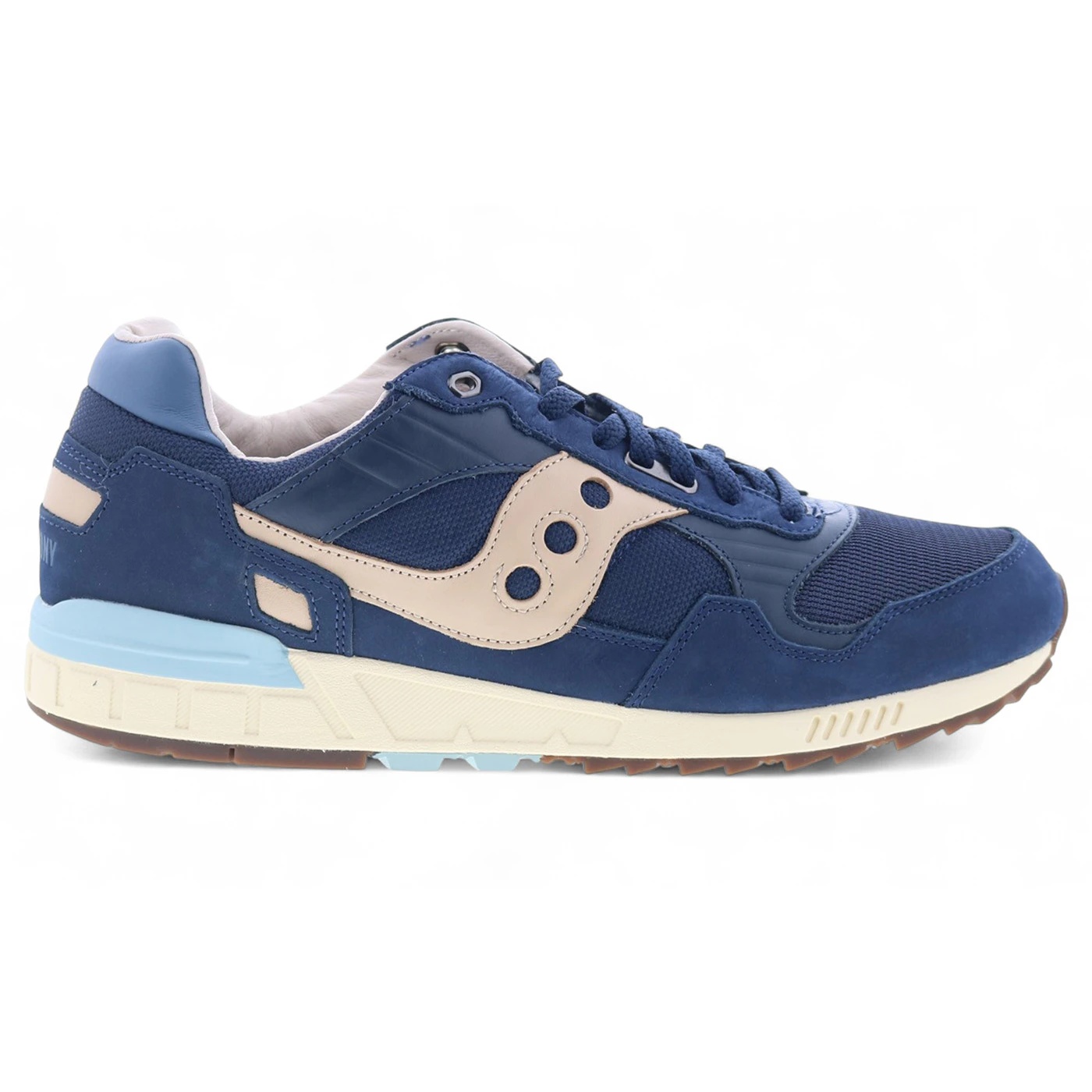 Saucony Shadow 5000 Premium Navy Beige Light Blue 3