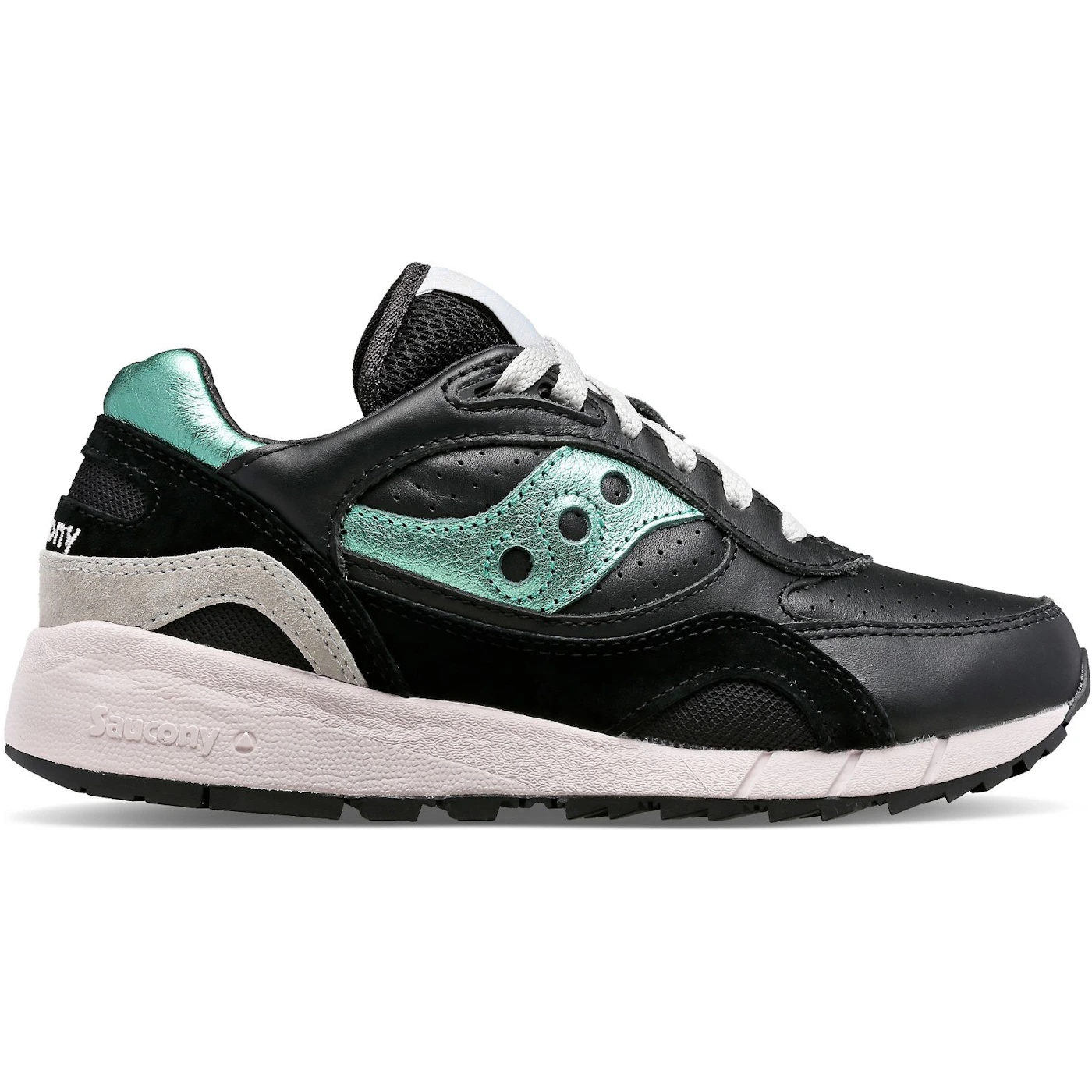 Saucony Shadow 6000 Black Metallic Aquamarine (Womens) 2 Saucony Shadow 6000 Black Metallic Aquamarine Womens 2