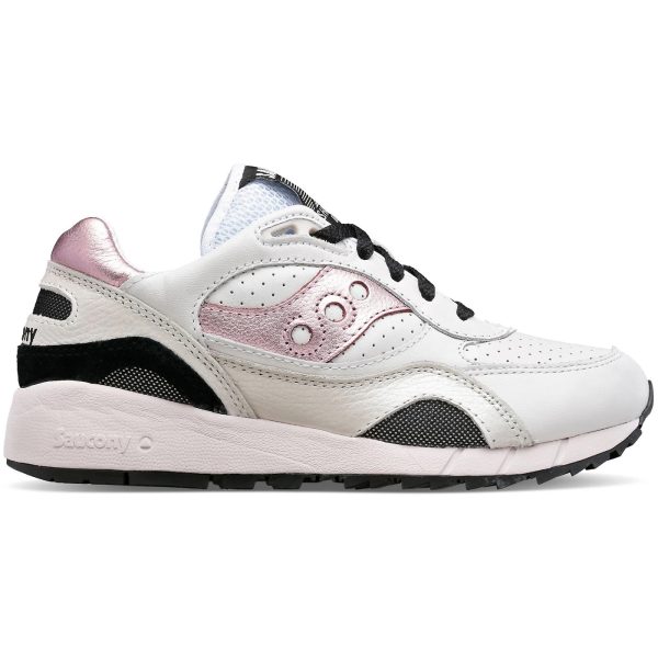 Saucony Shadow 6000 White Metallic Pink (Womens)