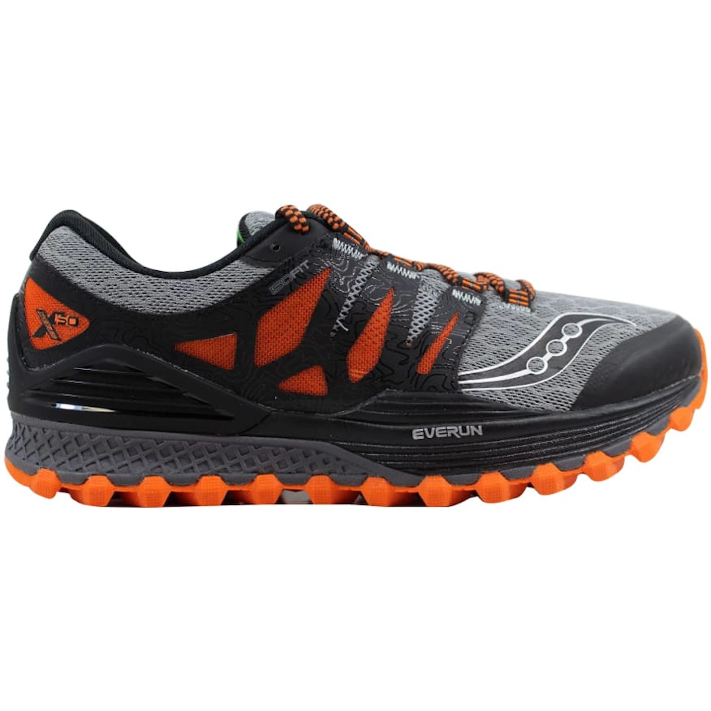 Saucony Xodus Iso Grey/Orange-Black 1 Saucony Xodus Iso GreyOrange Black 2