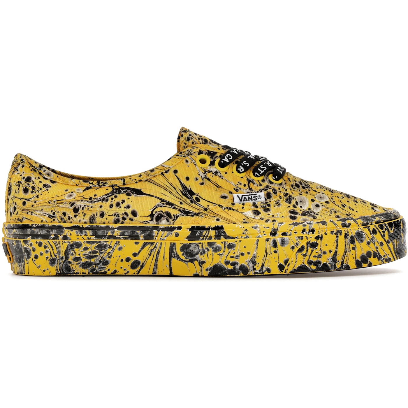 Vans Authentic S.R. Studio LA. CA. Black Yellow 1 Vans Authentic SR Studio LA CA Black Yellow 3