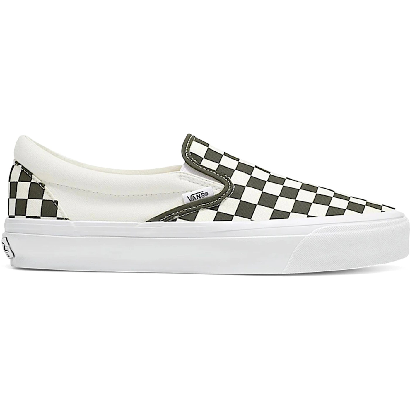 Vans Classic Slip-On 98 LX Checkerboard Grape Leaf Green 3 Vans Classic Slip-On 98 LX Checkerboard Grape Leaf Green