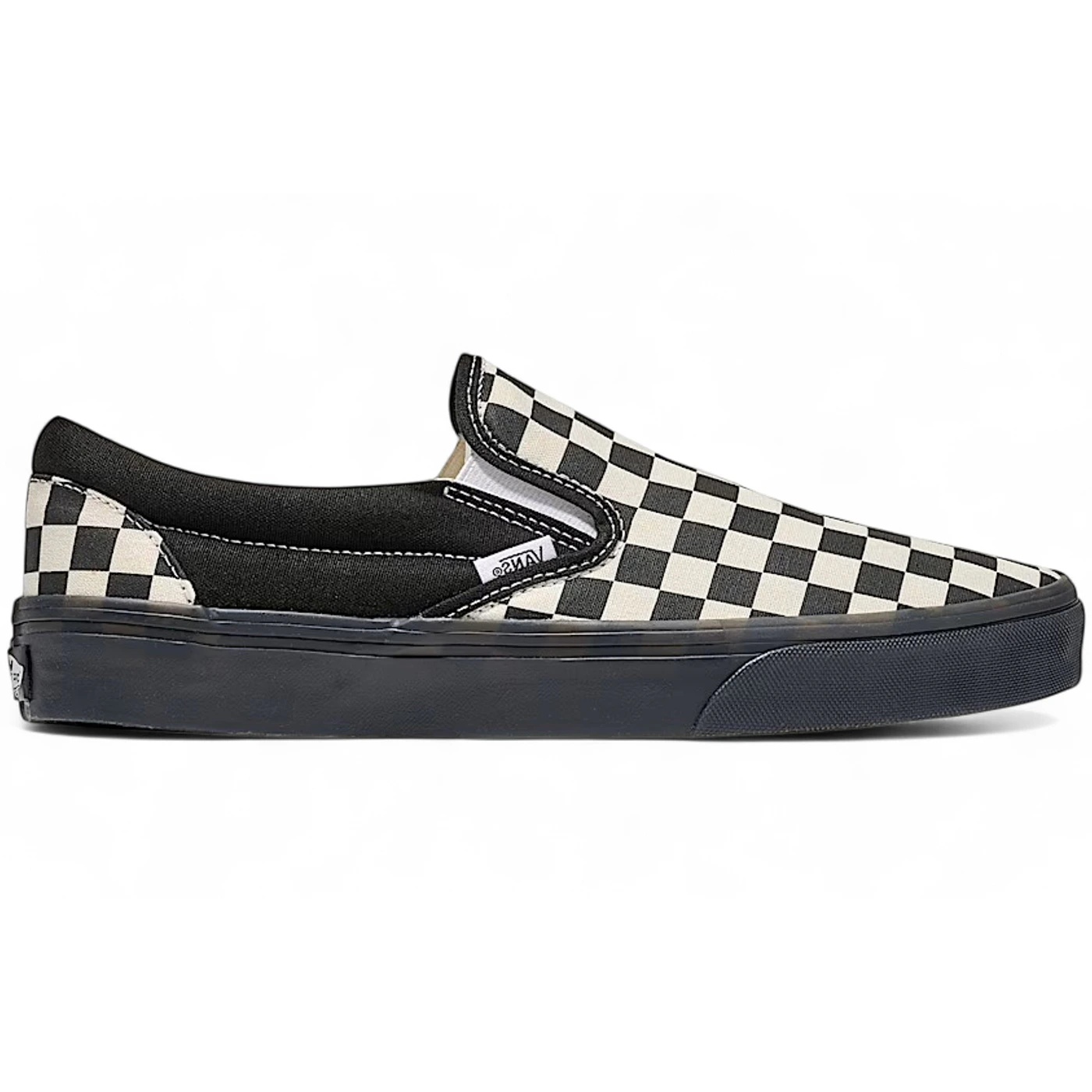 Vans Classic Slip-On Checkerboard Black White Black Midsole 1 Vans Classic Slip On Checkerboard Black White Black Midsole 2