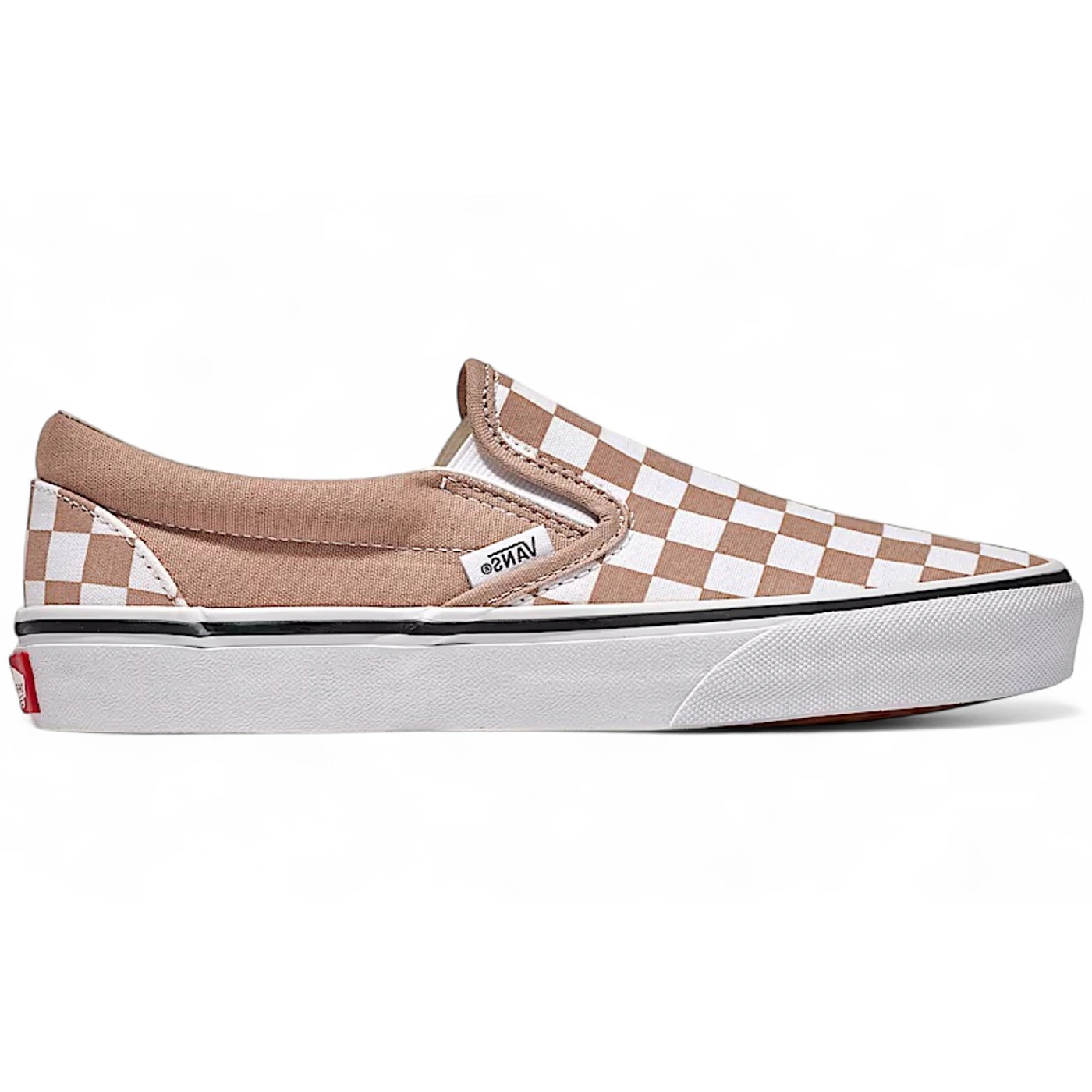 Vans Classic Slip-On Checkerboard Warm Taupe Brown White 2 Vans Classic Slip On Checkerboard Warm Taupe Brown White 1