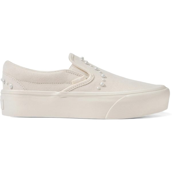 Vans Classic Slip-On Platform Pearl Pack Marshmallow White
