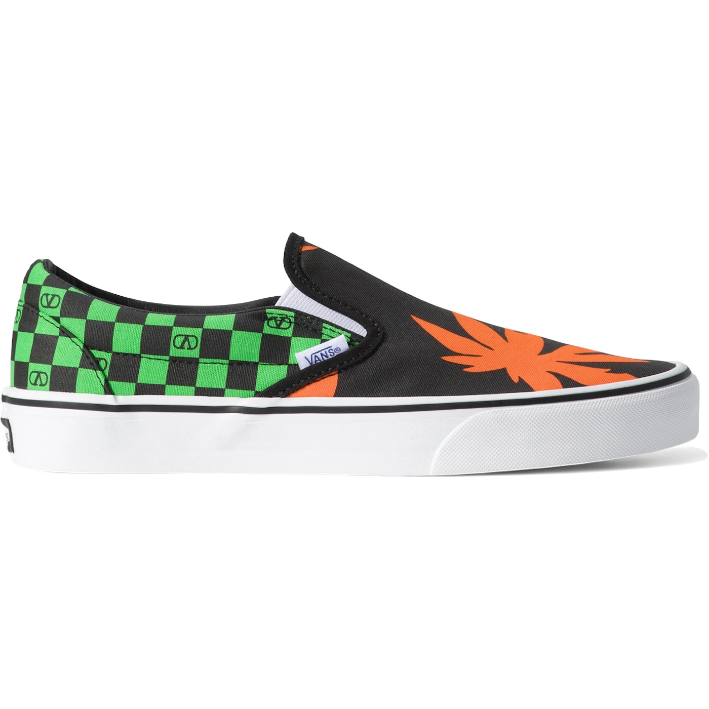 Vans Classic Slip-On Valentino Garavani Checkerboard Tropical Leaves 3 Vans Classic Slip-On Valentino Garavani Checkerboard Tropical Leaves