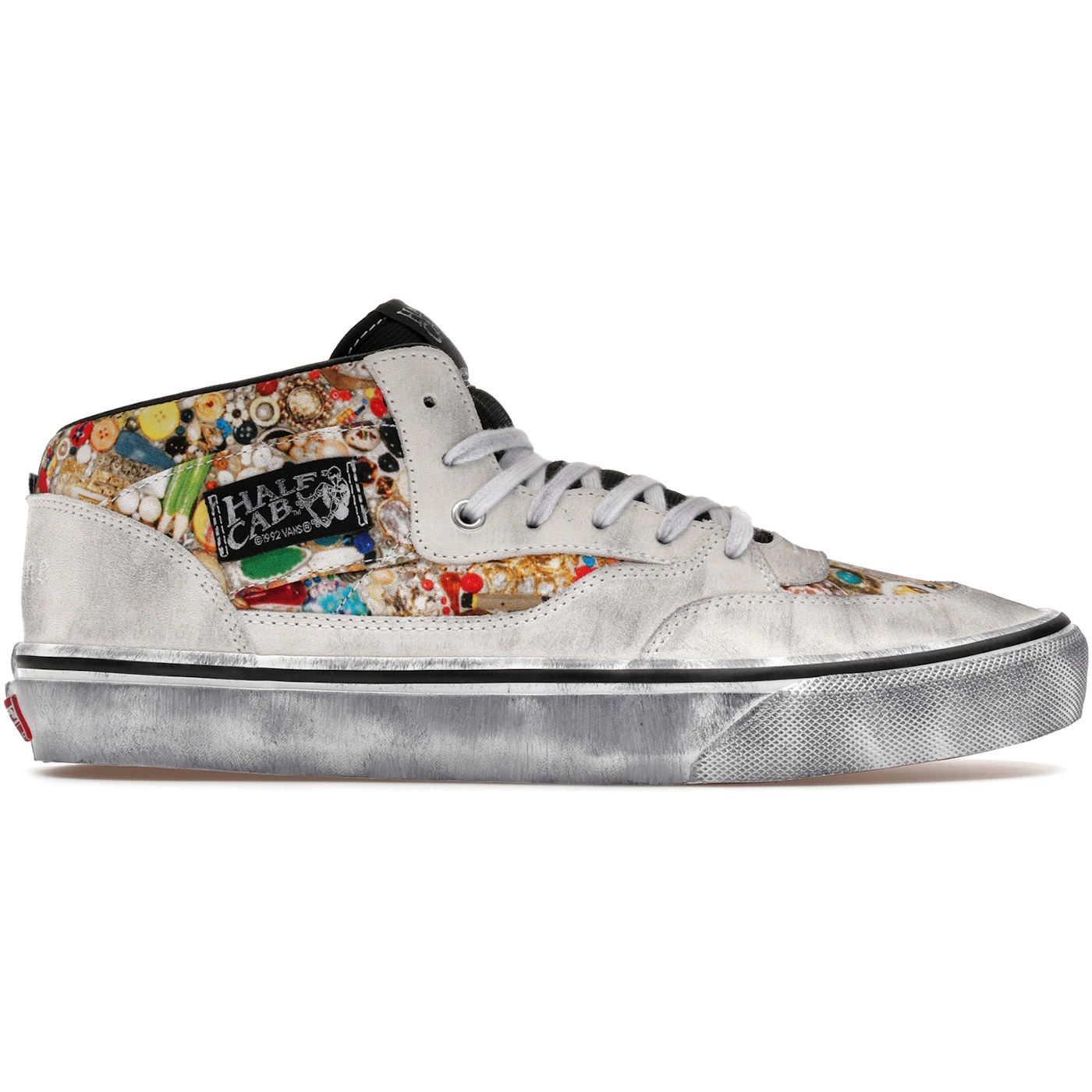 Vans Half Cab Supreme x Mike Kelley White 1 Vans Half Cab Supreme x Mike Kelley White 1
