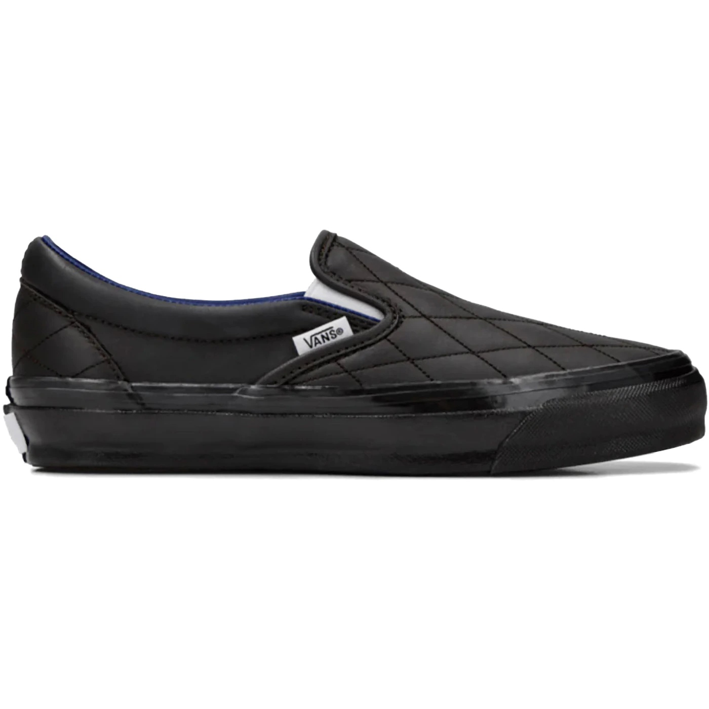 Vans LX Classic Slip-On 98 Quilted Leather Black 1 Vans LX Classic Slip On 98 Quilted Leather Black 1