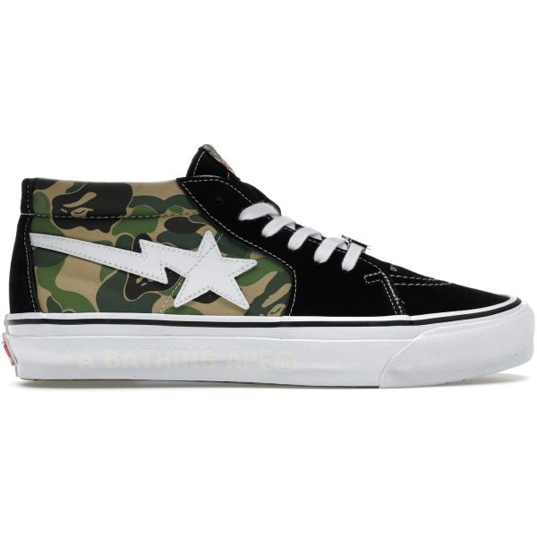 Vans LX Sk8-Mid Bape ABC Camo Black Green