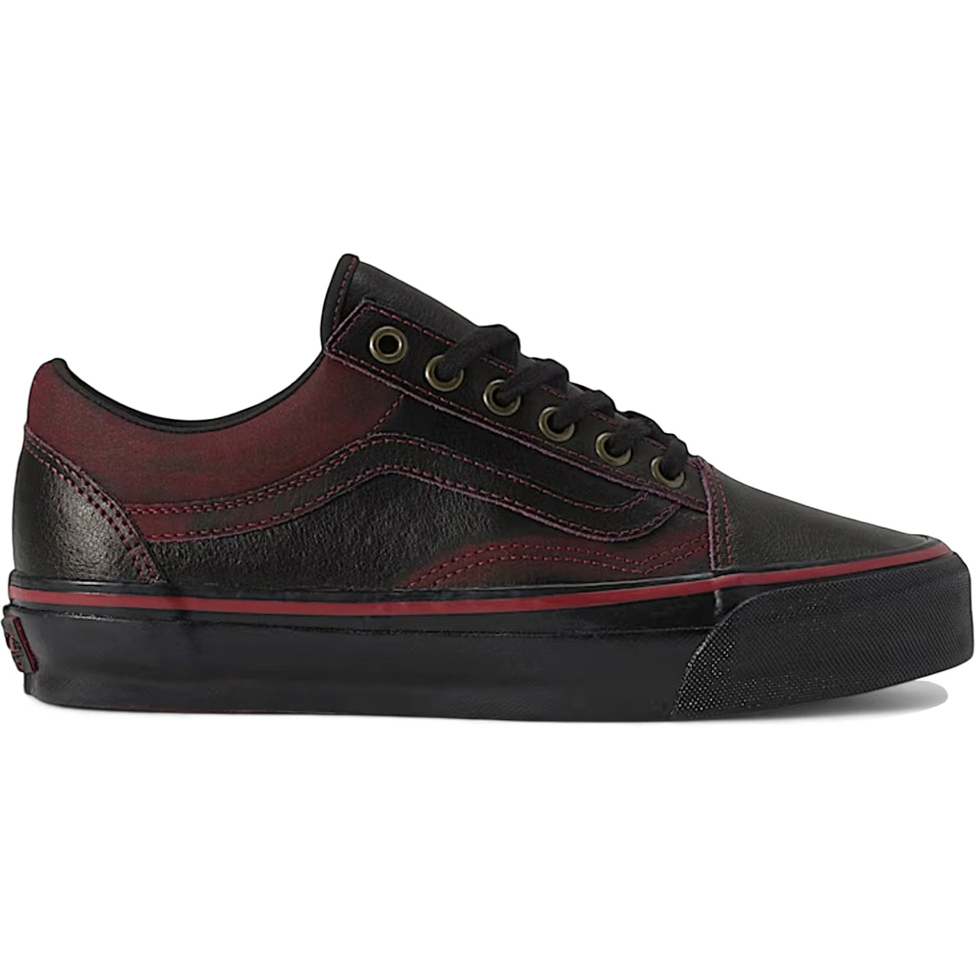 Vans Old Skool Premium Tania Cruz Dark Red Rub-Away 1 Vans Old Skool Premium Tania Cruz Dark Red Rub-Away