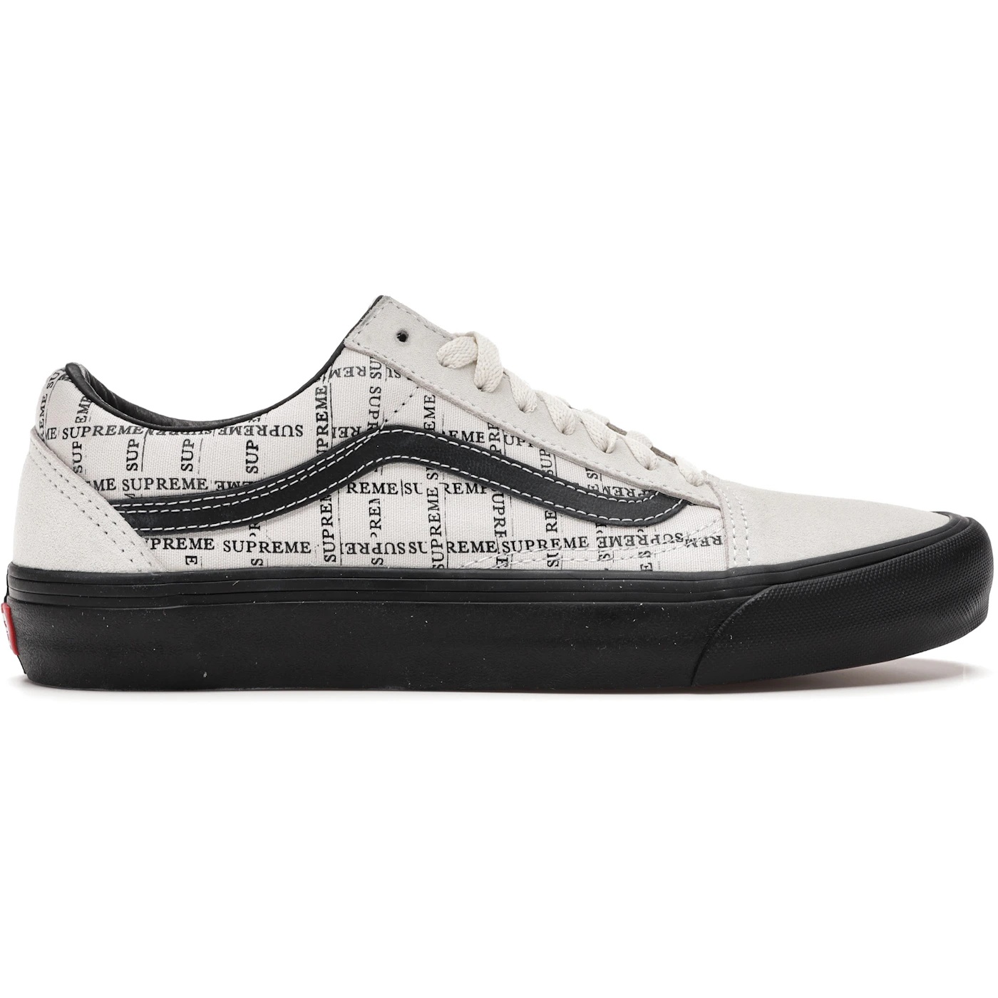 Vans Old Skool Supreme Grid White 1 Vans Old Skool Supreme Grid White