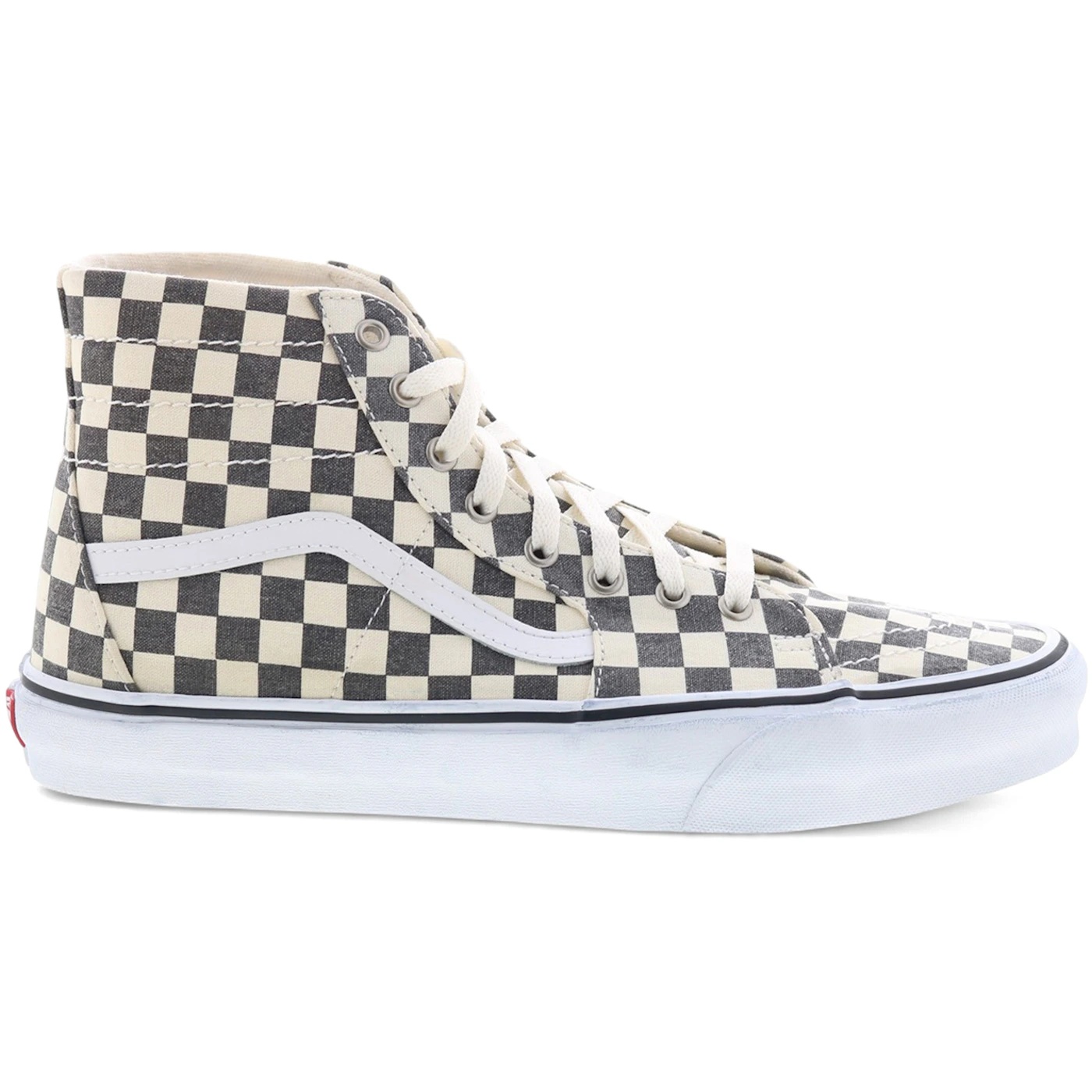 Vans Sk8-Hi Tapered Washed Asphalt True White Checkerboard 2 Vans Sk8 Hi Tapered Washed Asphalt True White Checkerboard 1