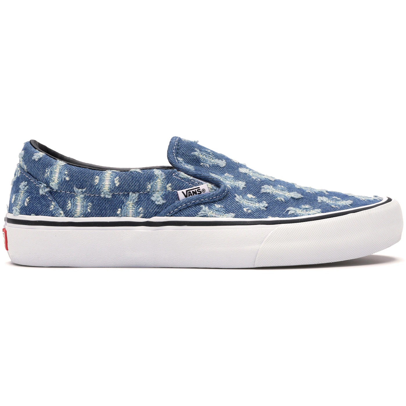 Vans Slip On Supreme Hole Punch Denim Blue 3