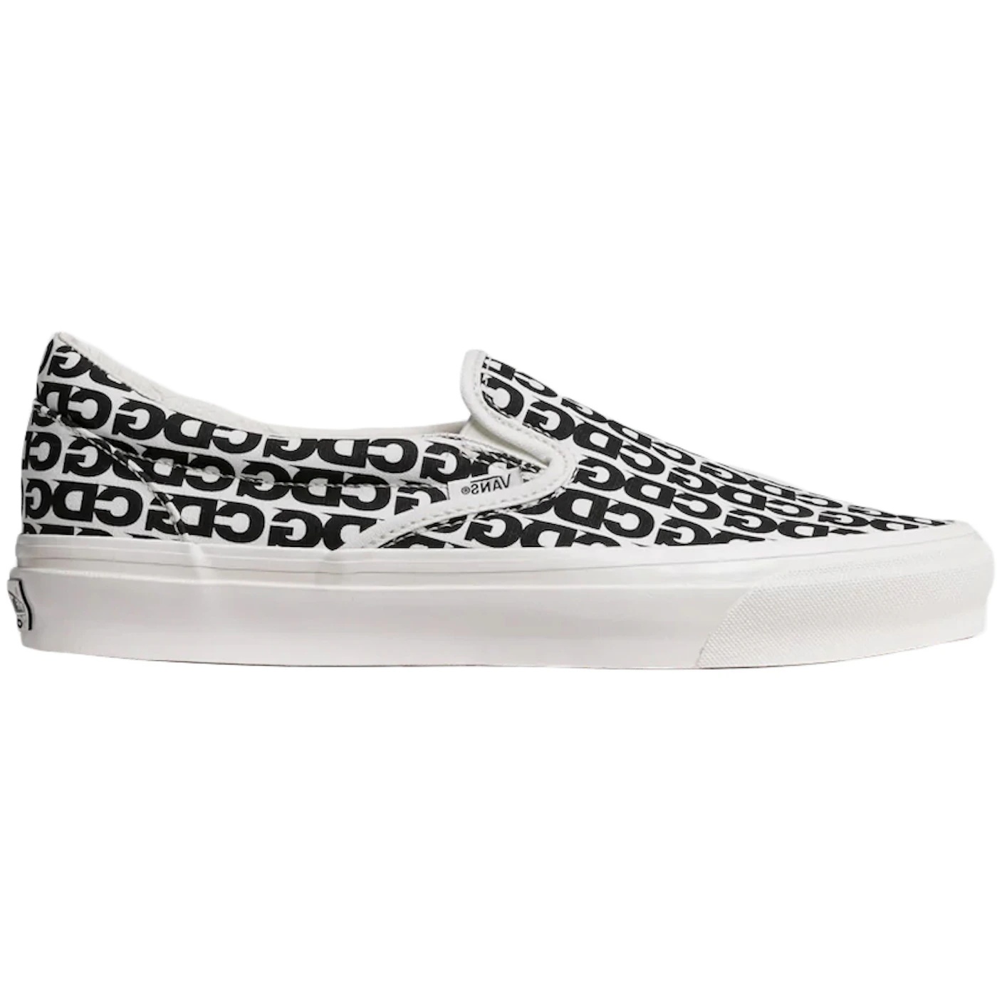 Vans Vault Slip-On LX Comme des Garcons White Black 1 Vans Vault Slip On LX Comme des Garcons White Black 2