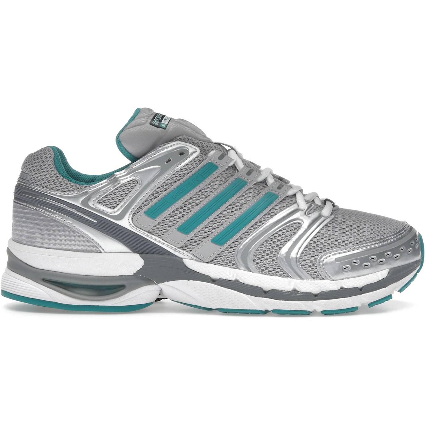 adidas Adistar Control 5 Sporty & Rich Silver Pure Teal 1 adidas Adistar Control 5 Sporty Rich Silver Pure Teal 2