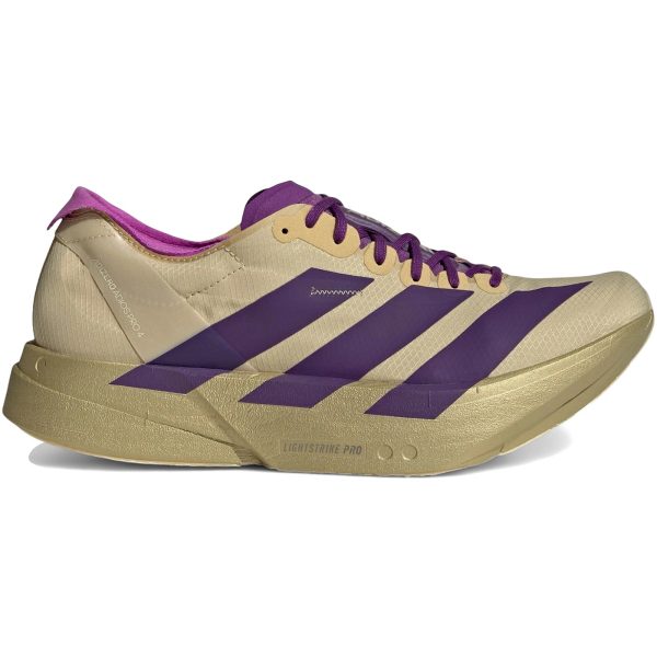 adidas Adizero Adios Pro 4 Rich Purple Gold Metallic