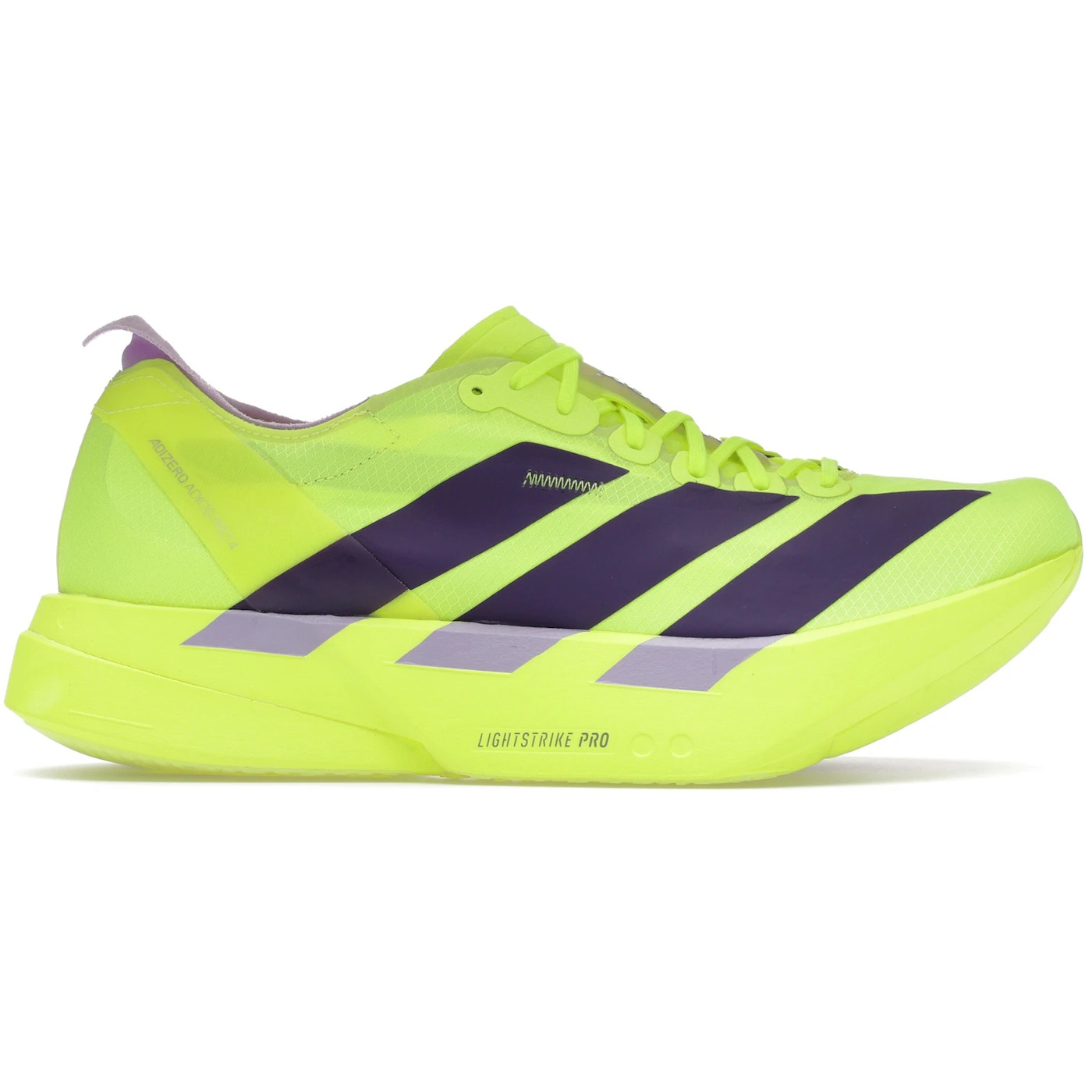 adidas Adizero Adios Pro 4 Solar Yellow Aurora Plum Powder Plum 2 adidas Adizero Adios Pro 4 Solar Yellow Aurora Plum Powder Plum 1