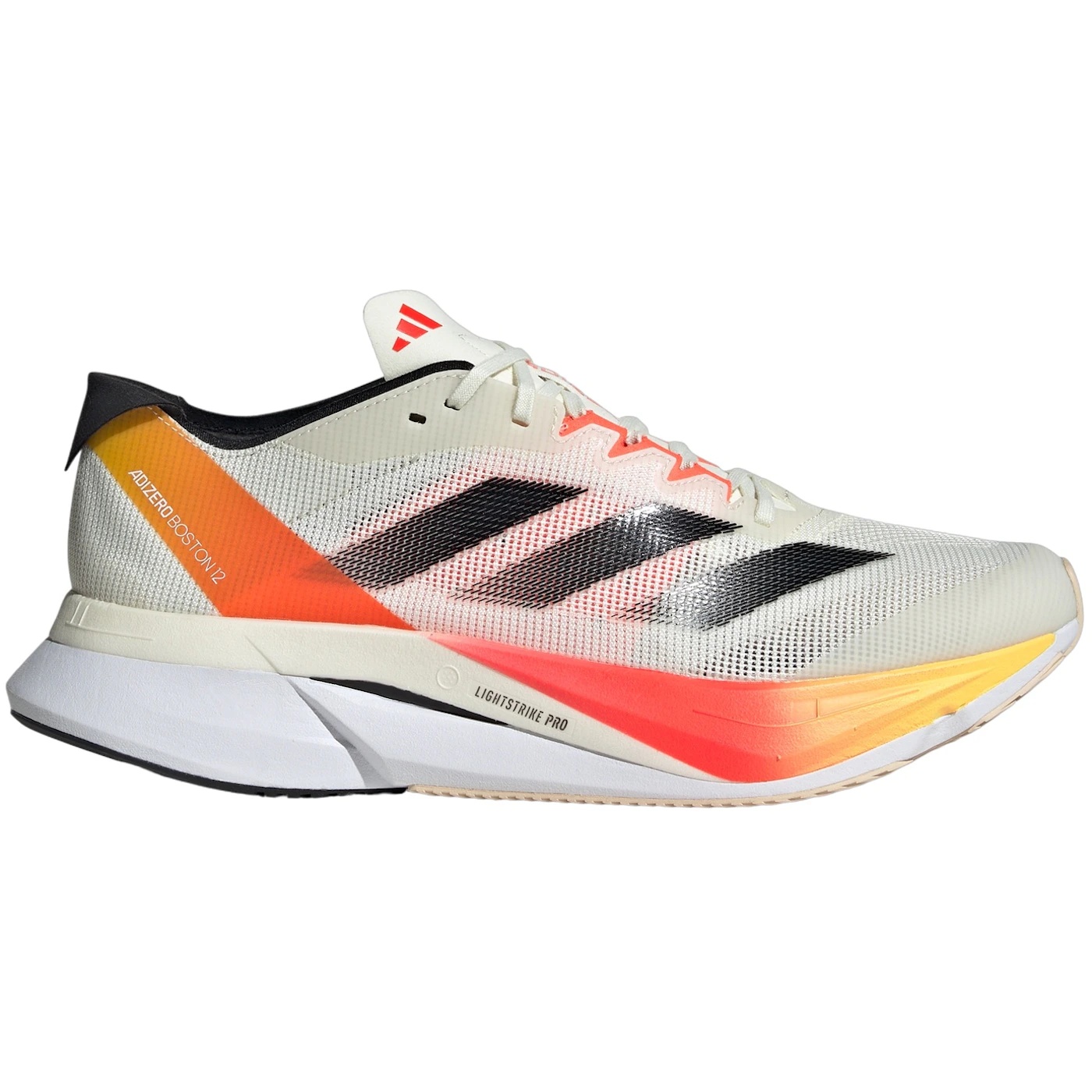 adidas Adizero Boston 12 Ivory Core Black Solar Red 1 adidas Adizero Boston 12 Ivory Core Black Solar Red 1