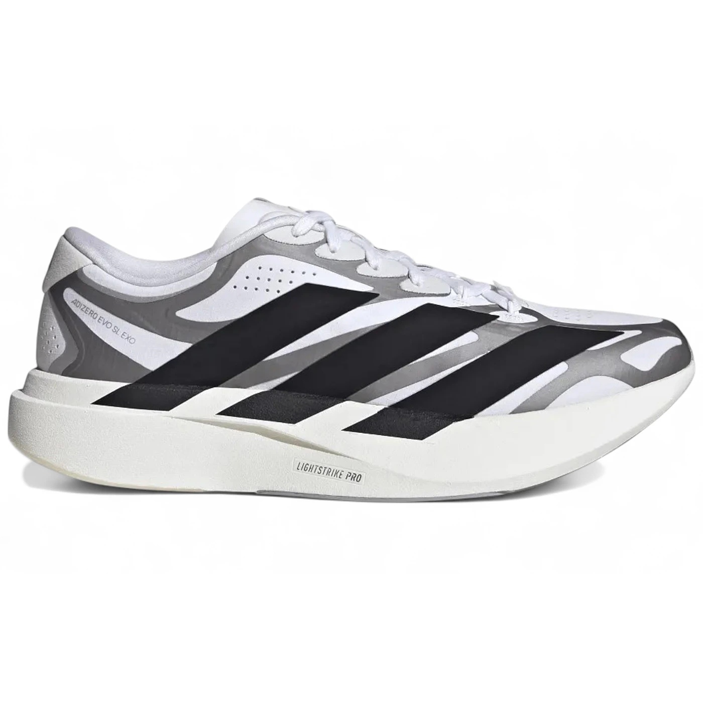 adidas Adizero EVO SL EXO White Black Silver (Womens) 1 adidas Adizero EVO SL EXO White Black Silver Womens 2