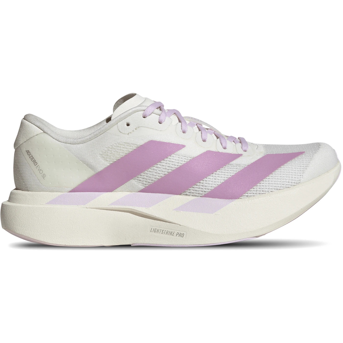adidas Adizero Evo SL Off White Bliss Lilac (Womens) 1 adidas Adizero Evo SL Off White Bliss Lilac Womens 1