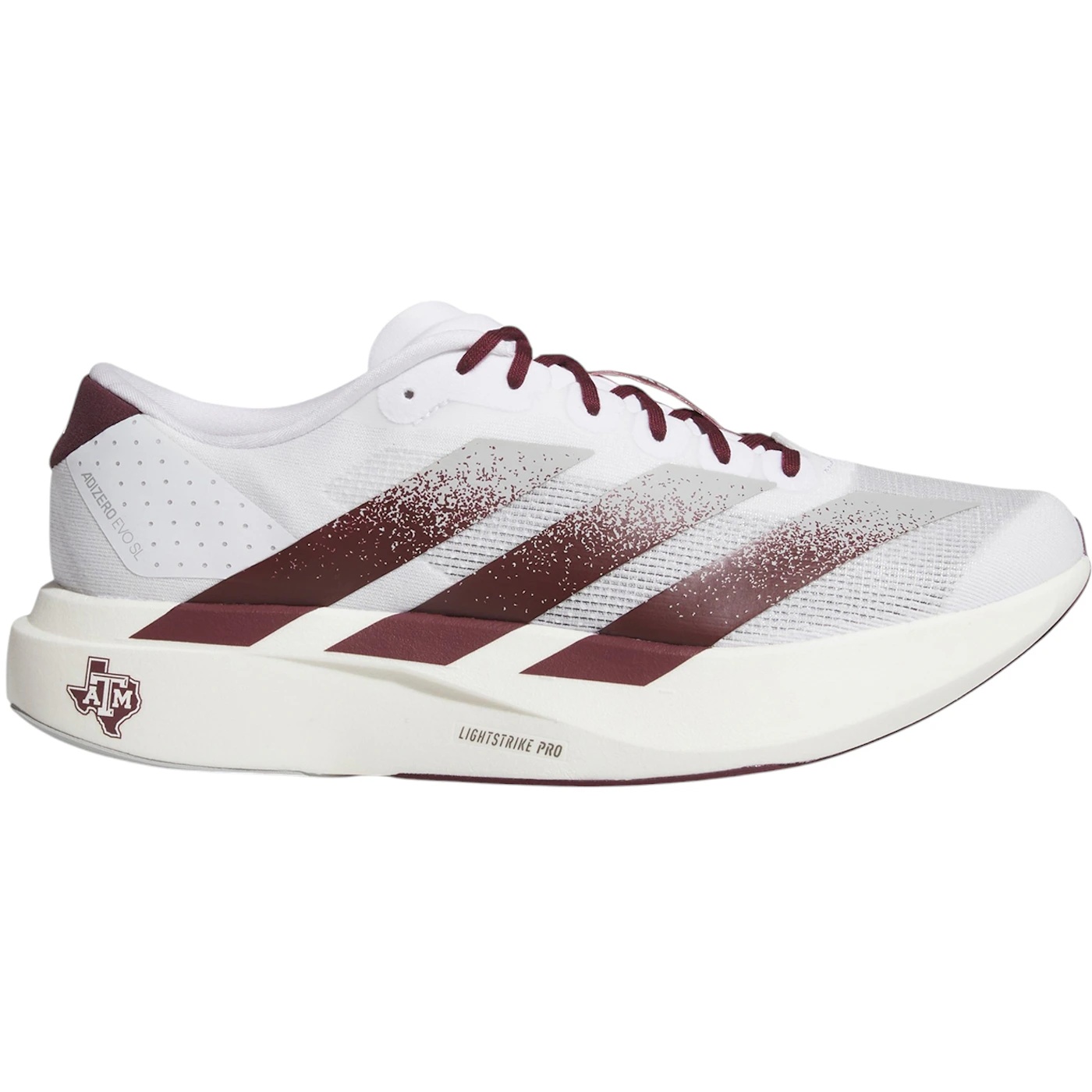 adidas Adizero Evo SL Texas A&M 1 adidas Adizero Evo SL Texas AM 2