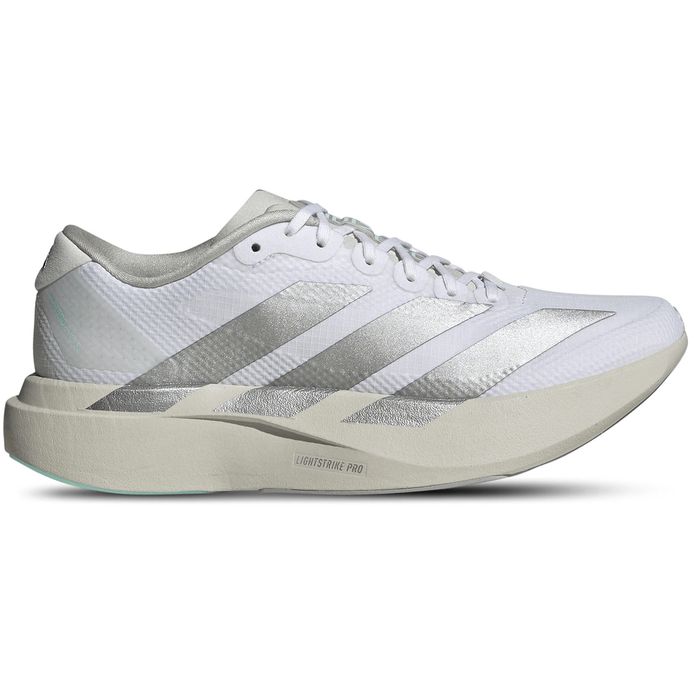 adidas Adizero Evo SL White Clear Aqua (Womens) 1 adidas Adizero Evo SL White Clear Aqua Womens 3