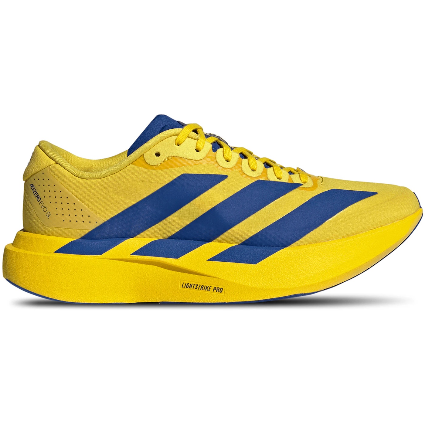 adidas Adizero Evo SL Yellow Royal Blue (Womens) 2 adidas Adizero Evo SL Yellow Royal Blue Womens 2