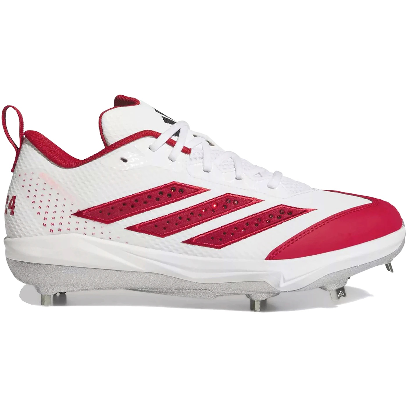 adidas Adizero Instinct .0 Pitching Toe Nijaree Canady Cloud White Team Power Red 2 Core Black (Womens) 1 adidas Adizero Instinct 0 Pitching Toe Nijaree Canady Cloud White Team Power Red 2 Core Black Womens 1