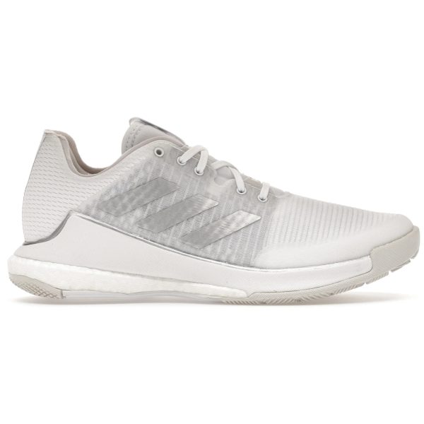 adidas Crazyflight Volleyball Cloud White Silver Metallic Grey One (Womens)